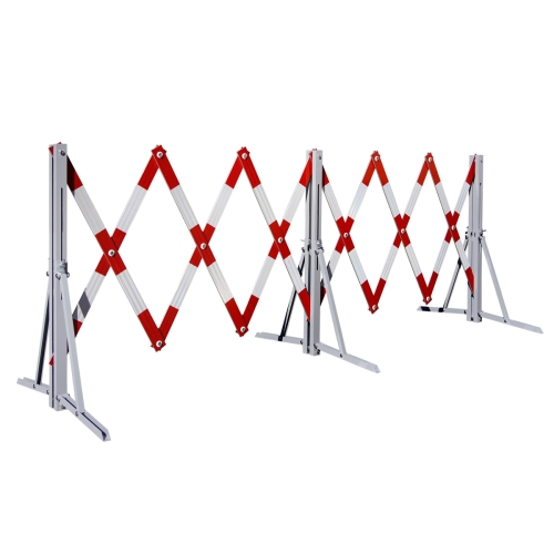 Artikelbild des Artikels “Scherengitter Aluminium ausziehbar rot/weiß “