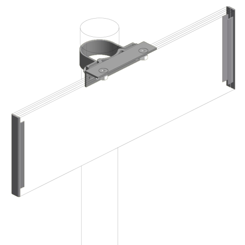 Artikelbild des Artikels “Lasche für Tafel einseitig, mittig “