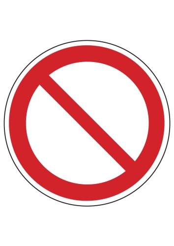 Artikelbild des Artikels “Allgemeines Verbotszeichen (nur in Verbindung mit einem Zusatzzeichen) “