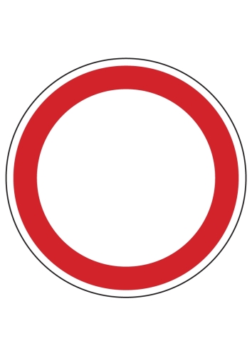Artikelbild des Artikels “Verbotsschild rund (leer) mit Wunschtext “