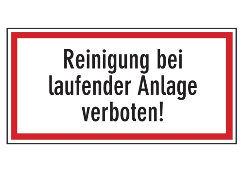Artikelbild des Artikels “Reinigung bei laufender Anlage verboten! “
