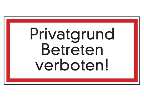 Artikelbild des Artikels “Privatgrund Betreten verboten “