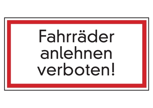 Artikelbild des Artikels “Fahrräder anlehnen verboten! “