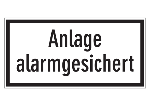 Artikelbild des Artikels “Anlage alarmgesichert “