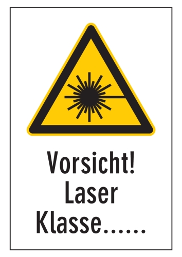 Artikelbild des Artikels “Vorsicht! Laser Klasse ...  mit Wunschtext “
