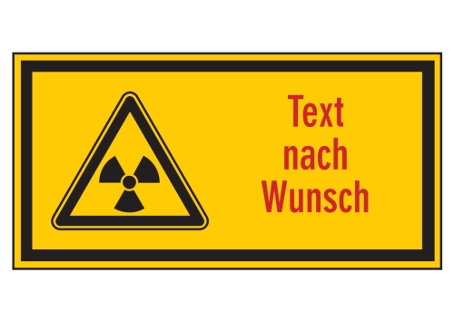Artikelbild des Artikels “Symbol Radioaktiv (leer) mit Wunschtext “