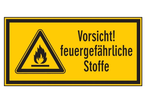 Artikelbild des Artikels “Symbol+Text Vorsicht! Feuergefährliche Stoffe “