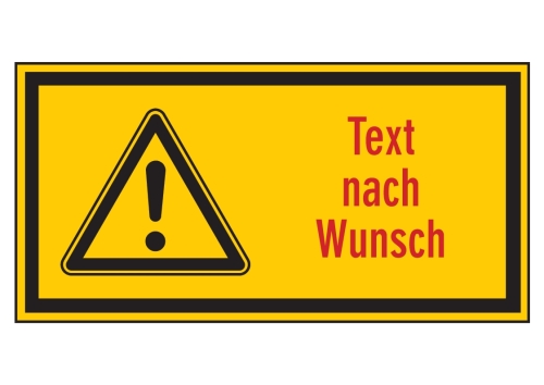 Artikelbild des Artikels “Symbol Gefahr (leer) mit Wunschtext “