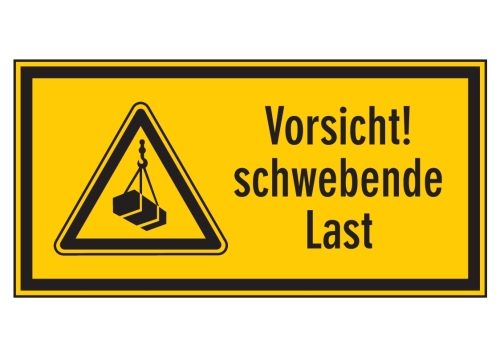 Artikelbild des Artikels “Symbol+Text Vorsicht schwebende Last “