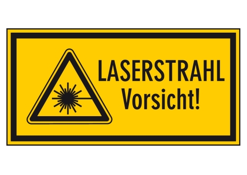 Artikelbild des Artikels “Symbol + Text LASERSTRAHL Vorsicht! “