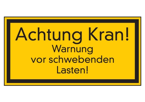 Artikelbild des Artikels “Achtung Kran! Warnung vor schwebenden Lasten! “