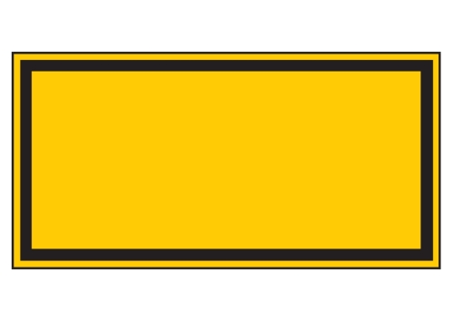Artikelbild des Artikels “Warnschild (leer) mit Wunschtext “