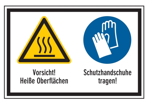 Artikelbild des Artikels “Vorsicht! Heiße Oberflächen/Schutzhandschuhe tragen “