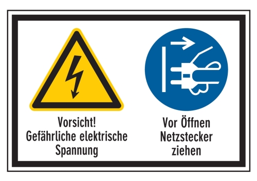 Artikelbild des Artikels “Vorsicht! Elektrische Spannung/Vor Öffnen Netzstecker ziehen “