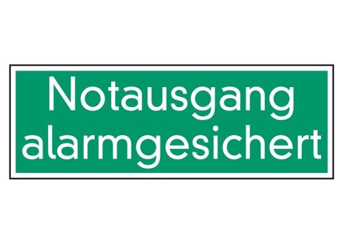 Artikelbild des Artikels “Notausgang alarmgesichert “
