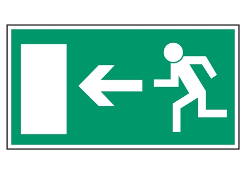 Artikelbild des Artikels “Rettungsweg-Notausgang links “
