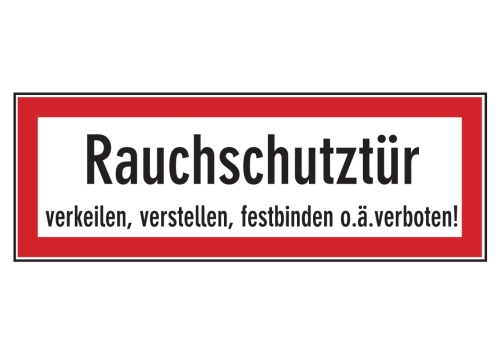 Artikelbild des Artikels “Rauchschutztür verkeilen, verstellen, festbinden  o.ä. verboten! “