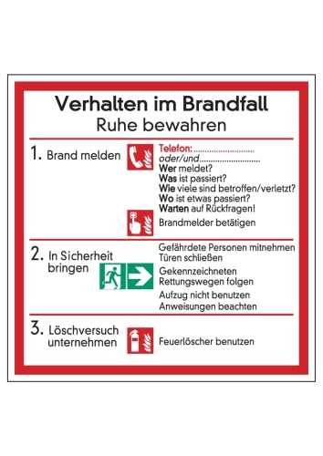 Artikelbild des Artikels “Verhalten im Brandfall “