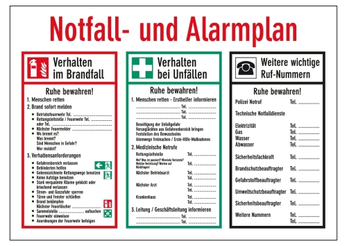 Artikelbild des Artikels “Notfall- und Alarmplan “