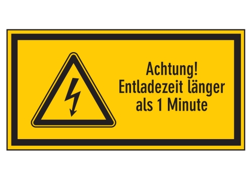 Artikelbild des Artikels “Achtung! Entladezeit länger als 1 Minute “
