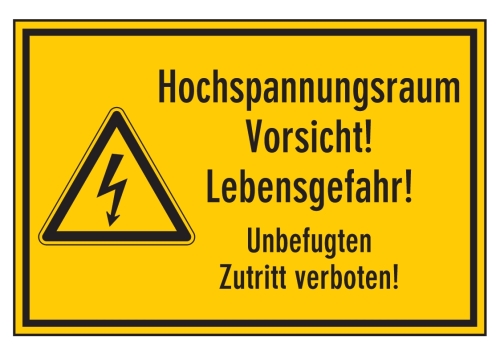 Artikelbild des Artikels “Hochspannungsraum Vorsicht Lebensgefahr! Unbefugten Zutritt verboten! “