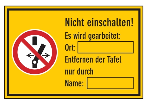 Artikelbild des Artikels “Nicht einschalten! Es wird gearbeitet: Ort: Entfernen...Symbol 'Nicht schalten' “