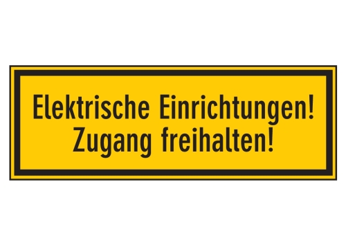 Artikelbild des Artikels “Elektrische Einrichtungen! Zugang freihalten! “