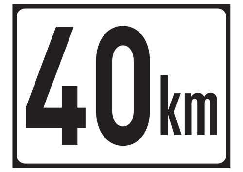 Artikelbild des Artikels “40km Tafel “