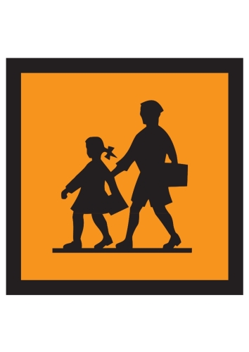 Artikelbild des Artikels “Schulbuswarnschild auf Alu abgekantet “