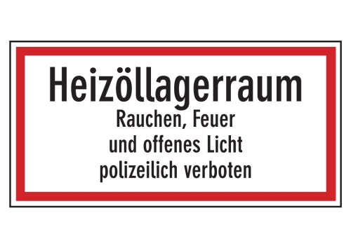Artikelbild des Artikels “Heizöllagerraum Rauchen, Feuer und offenes Licht polizeilich verboten “