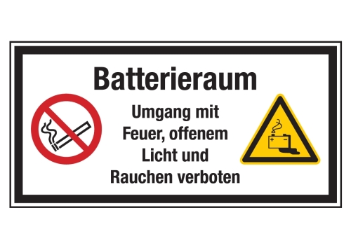 Artikelbild des Artikels “Batterieraum Umgang mit Feuer, offenem Licht und Rauchen verboten “