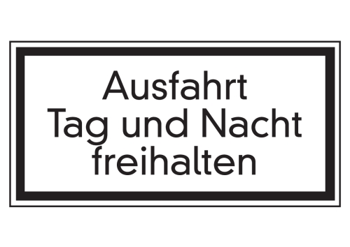 Artikelbild des Artikels “Ausfahrt Tag und Nacht freihalten “