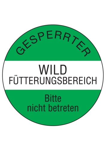 Artikelbild des Artikels “Gesperrter Wildfütterungsbereich Bitte nicht betreten “