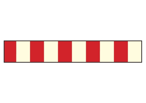 Artikelbild des Artikels “Warnstreifen rot/nachleuchtend gerade “