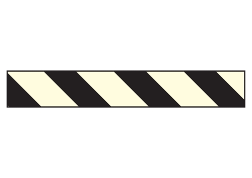 Artikelbild des Artikels “Warnstreifen schwarz/nachleuchtend links “