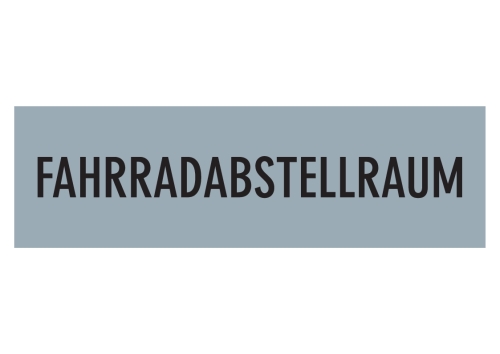 Artikelbild des Artikels “Stockwerkschild FAHRRADABSTELLRAUM Alu selbstklebend “