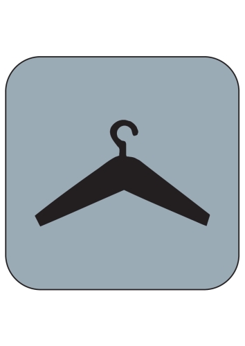 Artikelbild des Artikels “PVC-Piktogramm Symbol Garderobe “
