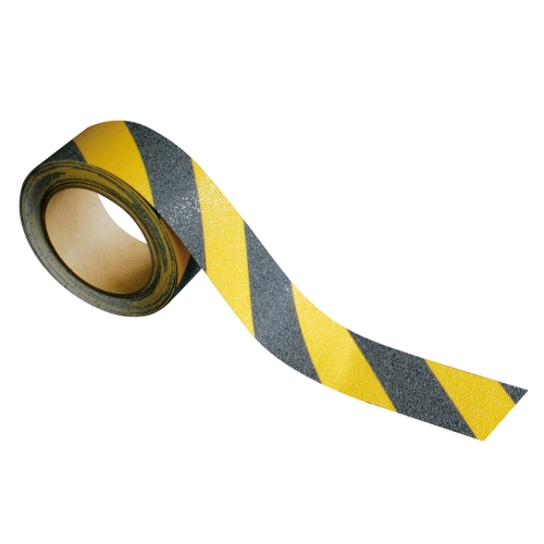 Artikelbild des Artikels “Bodenmarkierungsband gelb/schwarz, linksweisend Rutschhemmung R13 “