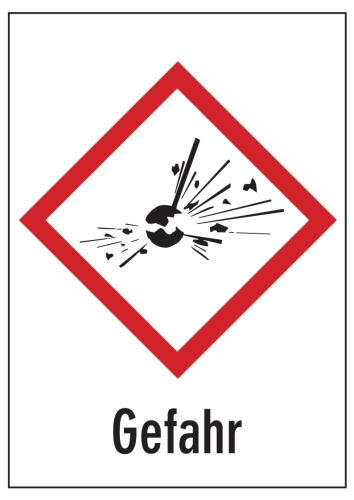 Artikelbild des Artikels “GHS 01 Explodierende Bombe 'Gefahr' “