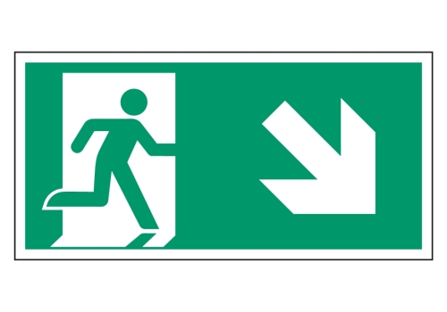 Artikelbild des Artikels “Rettungsweg abwärts rechts “