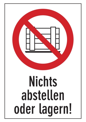 Artikelbild des Artikels “Nichts abstellen oder lagern! “