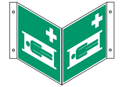 Artikelbild des Artikels “Winkelschild E013 Krankentrage “
