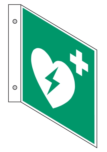 Artikelbild des Artikels “Fahnenschild E010 Automatisierter externer Defi- “