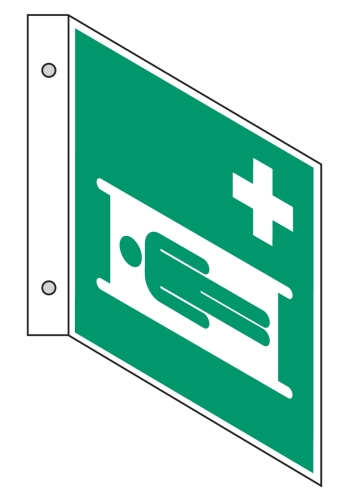 Artikelbild des Artikels “Fahnenschild E013 Krankentrage “