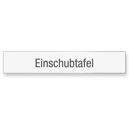 Artikelbild des Artikels “Einschubtafel Gr. 1250x220/2mm, flach, eckig, “
