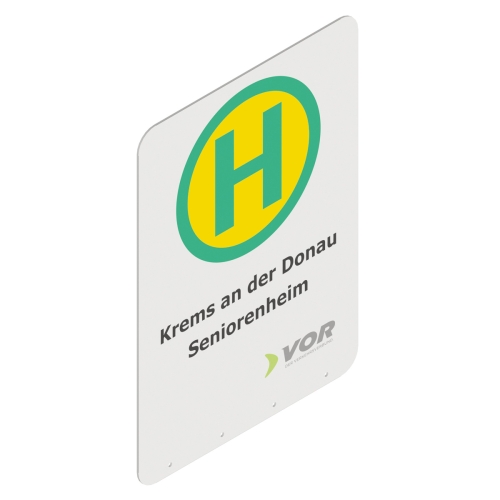 Artikelbild des Artikels “Haltestellenschild 'H' verkehrsweiß RAL 9016 “
