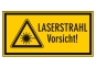 Symbol + Text LASERSTRAHL Vorsicht!