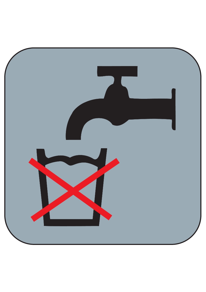 Kein Trinkwasser Wahl! PVC-Schild 2 